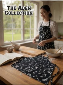 Resim Nota Desenli Basic Mutfak Önlüğü Desenli 