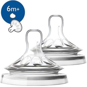Resim Philips Avent Scf046/27 Natural 6M+ Y Kesim Biberon Emziği 2'Li 