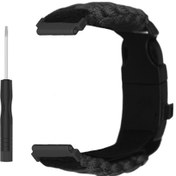 Resim Geeksen Amazfit T-rex Ultra İçin Dış Mekan Savaş Taktikli Bant, Ayarlanabilir Büyüklük, Çift Taraflı Kullanım, Siyah Renk 