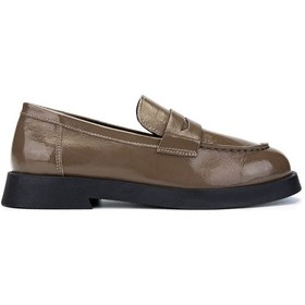 Resim Tamer Tanca Kadın Hakiki Deri Vizon Rugan Loafer Ayakkabı 1059 0930-1650 Bn Ayk Sk24-25 Vızon Krsk Rgn Vizon 