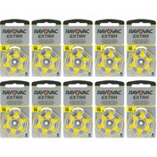 Resim Rayovac Extra 10 Numara Işitme Cihazı Pili (10 Paket X 6 Adet= 60 Adet Pil) 