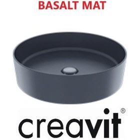 Resim Creavit Loop 45 CM Set Üstü Çanak Lavabo Basalt Mat Lp145 