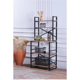 Resim Çok Amaçlı Mutfak Rafı ve Banko Çam 