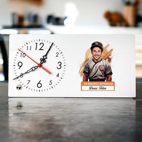 Resim Karikatürlü En Başarılı Erkek Beyzbolcu Masa Saati 