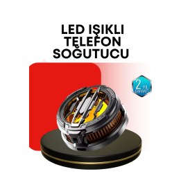 Resim Rgb Işıklı Sessiz Fanlı Telefon Soğutucu 