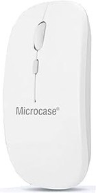 Resim Microcase 800-1200-1600 DPI Bluetooth Kablosuz Mouse - AL2722 Beyaz 