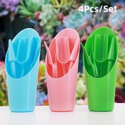 Resim 4 adet Sukulent Bahçe Aracı Seti - Bitki Yetiştirme ve Bakımı için Mini Bahçe Araçları, Tohumluk Tepsisi, Toprak Kürek, Çiçek Saksısı ve Plastik Kürek dahil, Ev Bahçıvanları için İdeal, Bahçe Bakım Araçları | Yuvarlak Şekilli Araçlar | Dayanıklı Plastik Araçlar, Bahçe Araçları ve Aksesuarları 