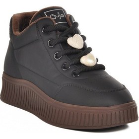 Resim Guja Siyah İçi Polarlı Soğuğa Dayanıklı Kadın Sneaker Çok Renkli 