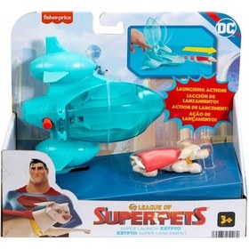 Resim Imaginext DC League of Super Pets Süper Araçlar HGL17 HGL18 Krypto 