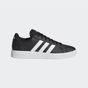 Resim GW9251 Adidas Grand Court Base 2.0 Erkek Spor Ayakkabı CBLACK/FTW Siyah - Beyaz 