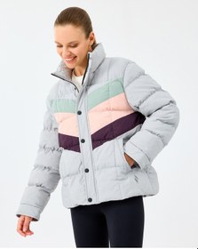 Resim Skechers W Puffer Jacket Kadın Gri Mont S2520207-2568 Gri 