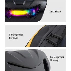 Resim Zampago LED Işıklı Akıllı Scooter Çantası - Sct-1 