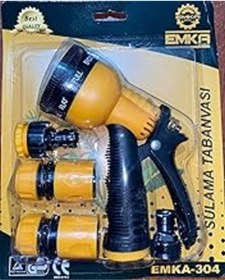 Resim Genel Markalar Feyza Yapi Otomatik 7 Fonksiyonlu Tabanca S 3 Bağlantı Adaptörlü Bahçe Sulama S 1/2" 