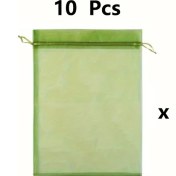Resim Gateesat 10 Adet 8x12 İnç Meyve Sebze Koruma File Torba Yeniden Kullanılabilir 