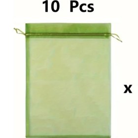 Resim Gateesat 10 Adet 8x12 İnç Meyve Sebze Koruma File Torba Yeniden Kullanılabilir 