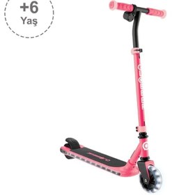Resim Globber One K E-Motion 6 - Işıklı Elektrikli Scooter - Mercan Pembesi 