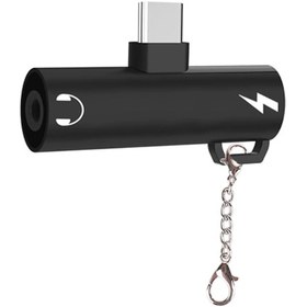 Resim Ally Type-C to 3.5 MM Anahtarlık Dönüştürücü Adaptör Siyah 