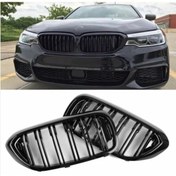 Resim Bmw G30 Makyajsız Ön Böbrek Panjur Çift Tırnak 2017-2020 