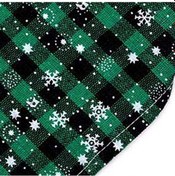 Resim Suntek Yılbaşı Kar Tanesi Köpek Bandanalar Yeşil-büyük 