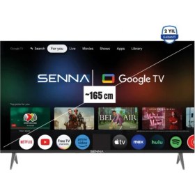 Resim Senna 65UQ9500F 65" 165 Ekran Uydu Alıcılı 4K Ultra HD Google Smart LED TV 