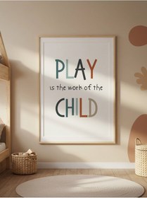 Resim Play Child Dijital Baskı Poster V3 Çerçevesiz 