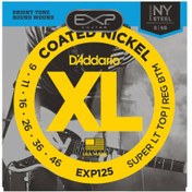 Resim D'Addario EXP125 Super Light Top / Regular Bottom Elektro Gitar Teli (9-46) 