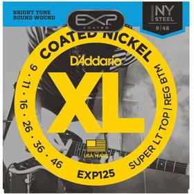 Resim D'Addario EXP125 Super Light Top / Regular Bottom Elektro Gitar Teli (9-46) 