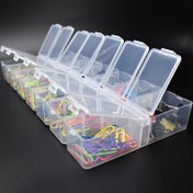 Resim 14 Ayarlanabilir Bölmeli 2 Adet Şeffaf Plastik Düzenleyici Kutular - Takı, Boncuk, Küpe, El İşleri & Ofis Malzemeleri için Çok Yönlü Depolama Çözümü, Mücevher Kutuları 