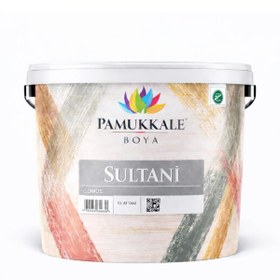 Resim Pamukkale Sultani Su Bazlı Yaldız Boya Metalik Dekoratif Boya 2.5 Lt Gümüş 