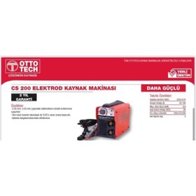 Resim Universal Inverter Kaynak Makinası Cs200 160a Ottotech Yerli Üretim 