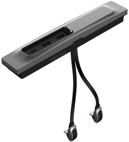 Resim Tesla Model 3/y Araba T09 Merkezi Konsol 27w 3'ü 1 Arada Usb Hub Yerleştirme İstasyonu Gri Siyah 