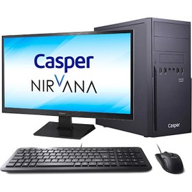 Resim Casper Nirvana N2H.G640-4700R-238 Intel Pentium G6400 4GB 1TB HDD + 1TB SSD Windows 11 Pro 23.8" Masaüstü Bilgisayar 