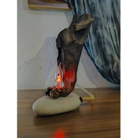 Resim Mu Art N Craft Drıftwood Aydınlatmalı Elyapımı Ev Dekoru 
