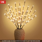 Resim 20 LED Pil Güçlü Dallı Işık, Düğünler, Restoranlar, Partiler, Doğum Günü, Noel için Dekoratif İç Mekan Aydınlatması - Plastik Peri Işığı Dallı Tasarım, ≤36V, 2 AA Pil Gerektirir (Dahil Değil) 