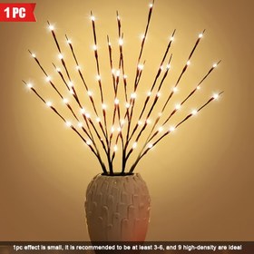 Resim 20 LED Pil Güçlü Dallı Işık, Düğünler, Restoranlar, Partiler, Doğum Günü, Noel için Dekoratif İç Mekan Aydınlatması - Plastik Peri Işığı Dallı Tasarım, ≤36V, 2 AA Pil Gerektirir (Dahil Değil) 