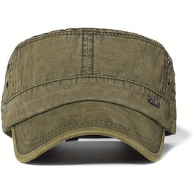 Resim 1 adet Unisex Vintage Tarzı Pamuklu Newsboy Şapka, %100 Pamuklu Dokuma Düz Üst Şapka, Moda Renkli, El Yıkama / Kuru Temizleme, Tüm Mevsim Casual Şapka 