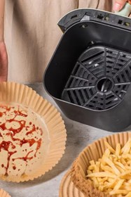 Resim Hane Dostu 200 Adet 20 CM | Yuvarlak Tabak Model | Air Fryer Yağ Geçirmez Pişirme Kağıdı 