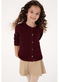 Resim U.s. Polo Assn. Kız Çocuk Plum Hırka Triko 50316292-vr177 New Plum 