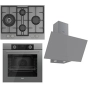 Resim Ferre XE63CPR - ED078 - D079 Fryart Serisi Airfry Pişirme Gri Ankastre Set 