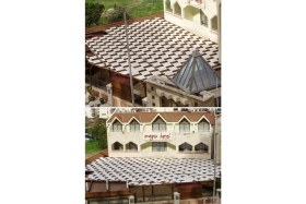 Resim Branda Dünyası 2x6.3 Metre Pergola Battı Çıktı Gölgelik Oxford Kumaş 