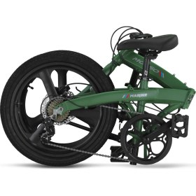 Resim Mosso Marine 20 Jant 12K H.disk 7 Vites Katlanır Bisiklet Mat Race Green 