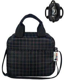 Resim Stylo Bye Bye Lunch Omuz Askılı Beslenme Çantası ve Termos Yemek Taşıma Çantası - Siyah - Siyah / Standart 