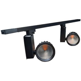 Resim Philips Ledli 30W Monofaze 2 Siyah Ray Spot 12cm+1M Ray Gün Işığı 