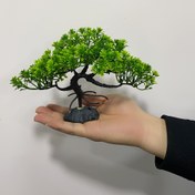 Resim 1 Adet Gerçekçi Yapay Banyan Ağacı Akvaryum Bitkisi - 12 Yayılmış Köklü, Su Altı Dekorasyonu için Canlı Görünümlü Tatlısu/Tuzlu Su Balık Tankları, Teraryumlar, Ev/Ofis Dekoru - Dayanıklı PVC Akvaryum Aksesuarı 