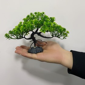 Resim 1 Adet Gerçekçi Yapay Banyan Ağacı Akvaryum Bitkisi - 12 Yayılmış Köklü, Su Altı Dekorasyonu için Canlı Görünümlü Tatlısu/Tuzlu Su Balık Tankları, Teraryumlar, Ev/Ofis Dekoru - Dayanıklı PVC Akvaryum Aksesuarı 