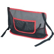 Resim Monyee Araba Koltuk Arası Ağızlı Depolama Çantası - Kırmızı/siyah Kenar, Katlanabilir, 41x26x11.5cm 