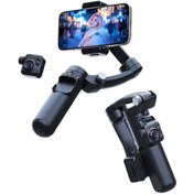 Resim TOKQI M02 Gimbal Taşınabilir Sabitleyici Otomatik Yüz Takip Katlanabilir Kumandalı Yeni 