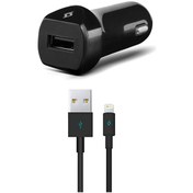Resim Ttec Speedcharger Araç Şarj Aleti 2.1A Lightning Kablolu Siyah 