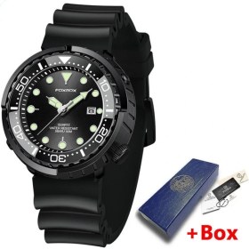 Resim Hanyang Tümü Siyah-Silikon Erkekler Için Yeni Lıge Silikon Izle 5ATM Spor Su Geçirmez Izle Tarih Kuvars Kol Saati Aydınlık Saat Erkek Saatler Reloj Hombre + Kutu (Yurt Dışından) 