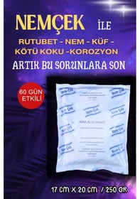 Resim Nemçek Nem Alıcı Tutucu Rutubet Giderici Önleyici Korozyon Önleyici Koku Giderici 250 GR (1 Paket) 